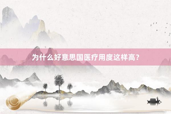 为什么好意思国医疗用度这样高？